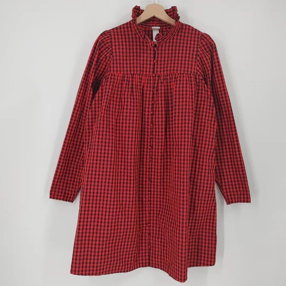 H&M Plaid Button Down Dress - Picture 2 of 8